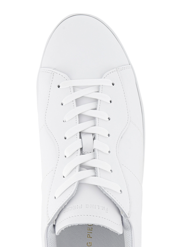 White Light Plain Court Sneakers