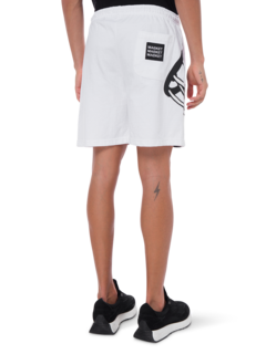 شورت بطبعة وجه مبتسم وشبكة واقي من الأشعة فوق البنفسجية