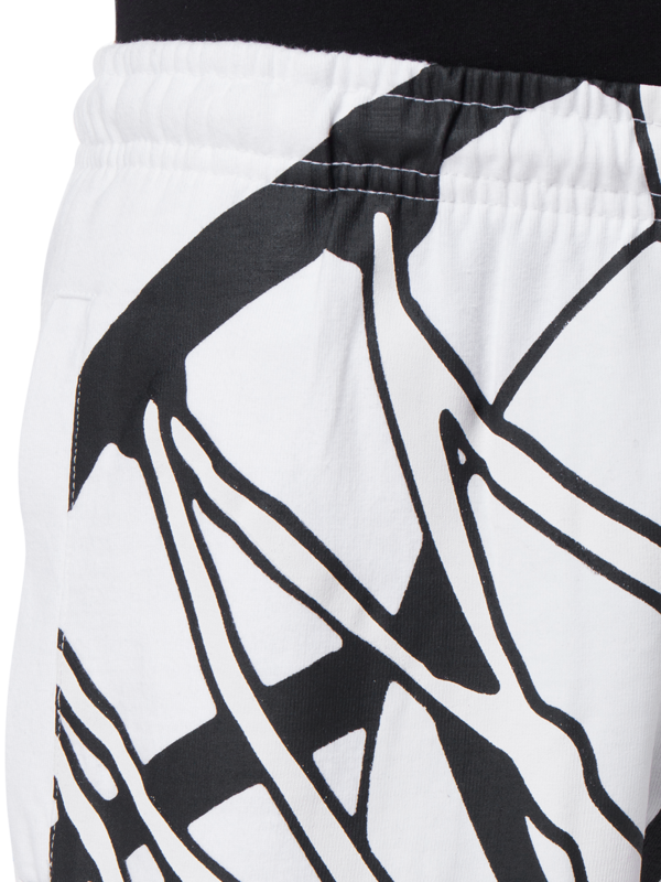 شورت بطبعة وجه مبتسم وشبكة واقي من الأشعة فوق البنفسجية