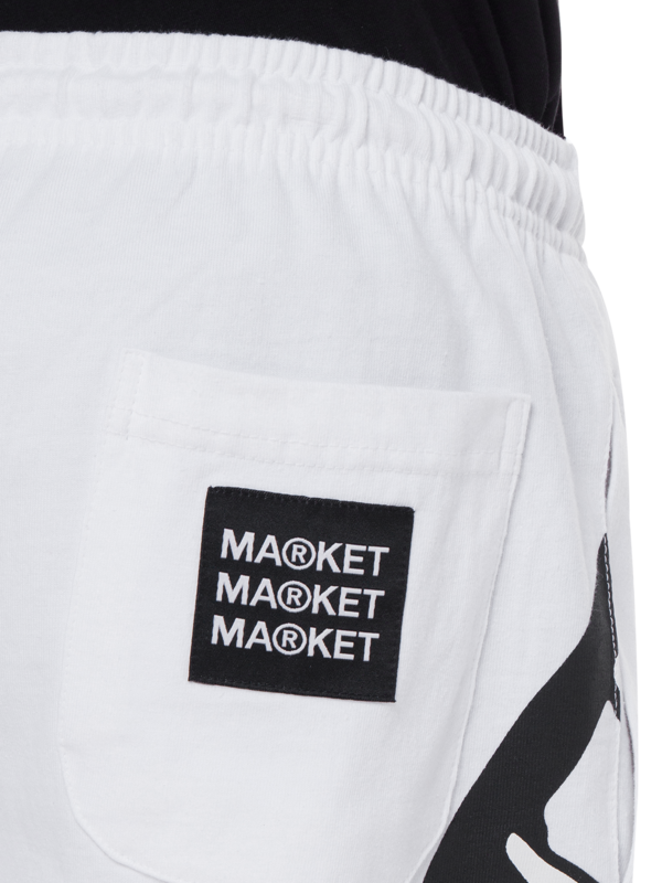 شورت بطبعة وجه مبتسم وشبكة واقي من الأشعة فوق البنفسجية