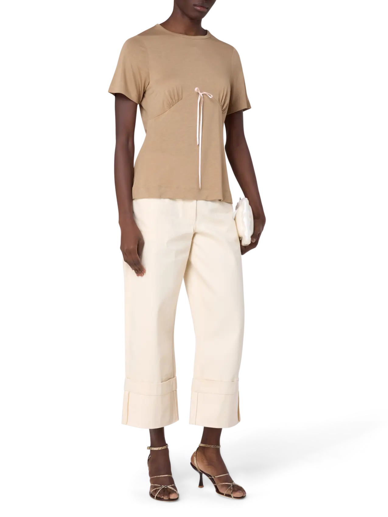 Simone Rocha Drill Straight Bow Loop Jeans | THAT