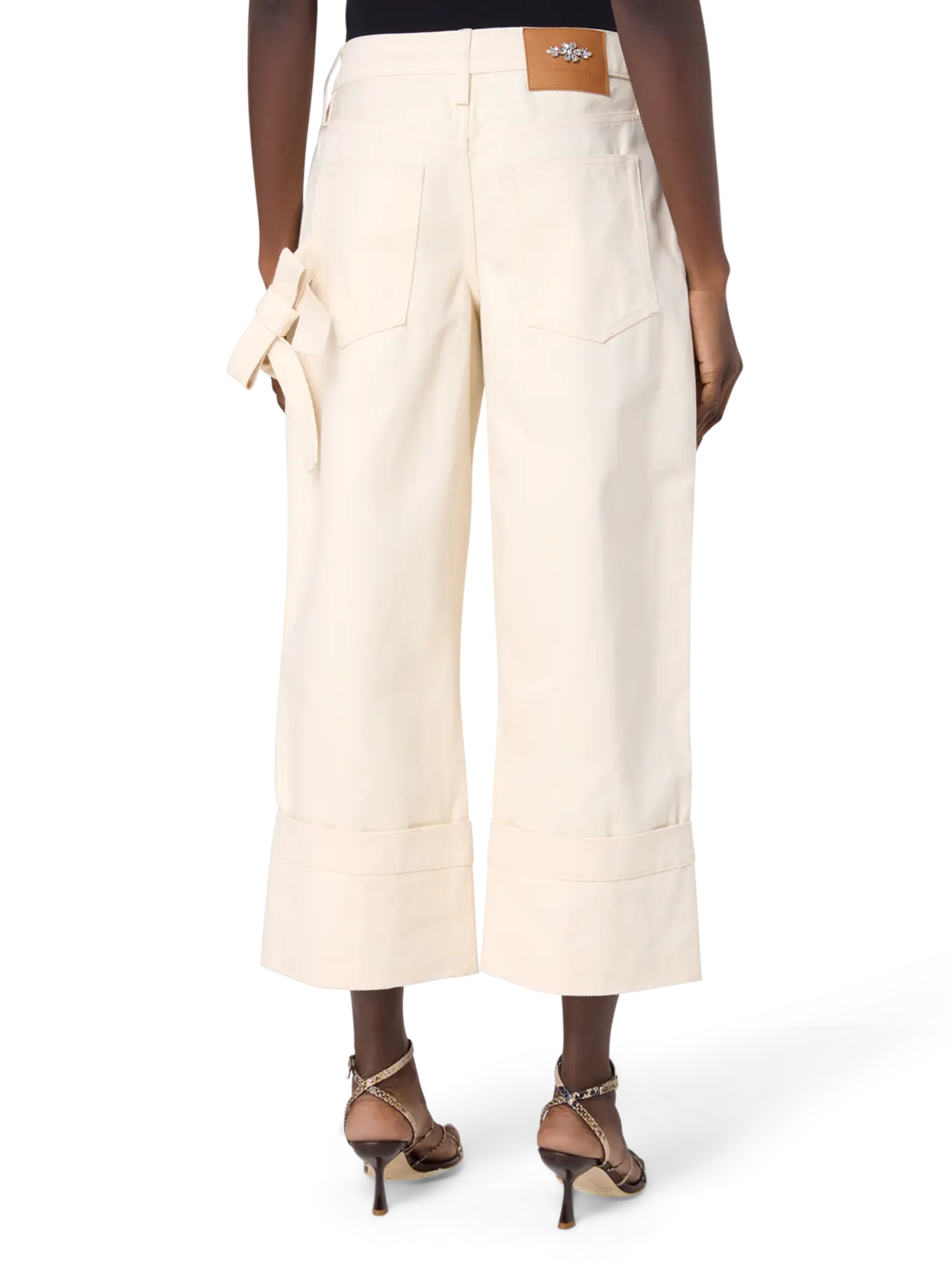Simone Rocha Drill Straight Bow Loop Jeans | THAT
