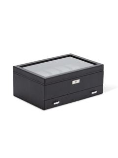 Viceroy 10 PC Watch Box w/ Drawer Black