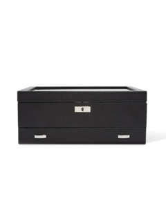 Viceroy 10 PC Watch Box w/ Drawer Black