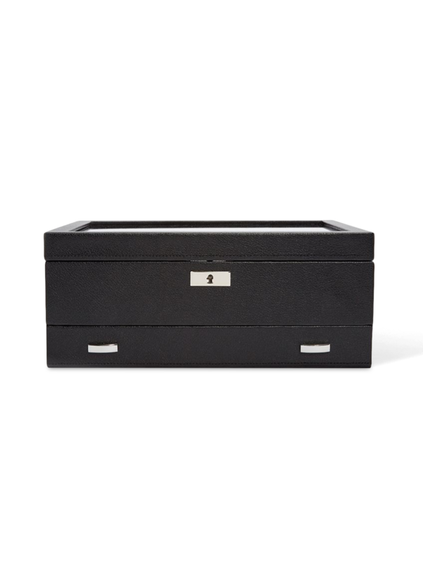 Viceroy 10 PC Watch Box w/ Drawer Black