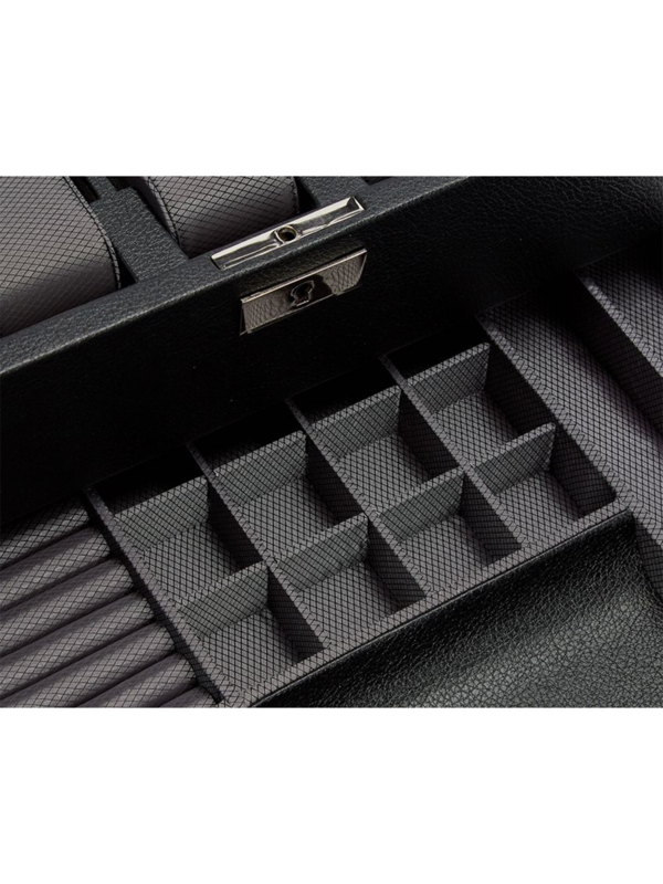 Viceroy 10 PC Watch Box w/ Drawer Black