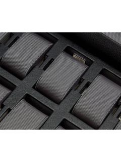 Viceroy 10 PC Watch Box w/ Drawer Black