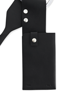 Black Leather Harness Phone Holder