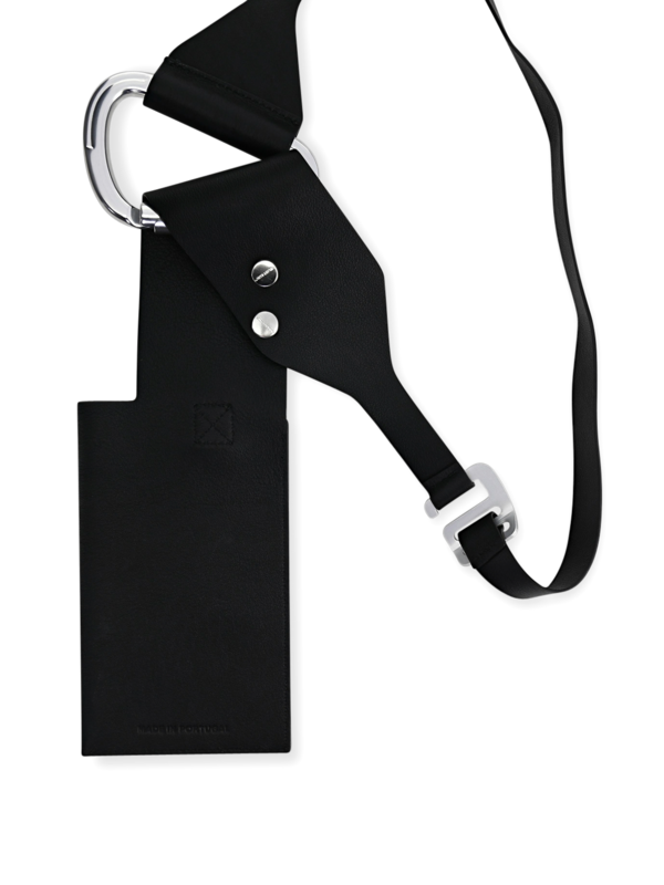 Black Leather Harness Phone Holder