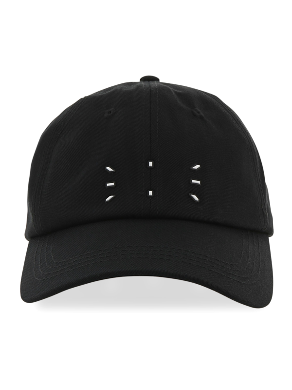 Cotton Baseball Cap with Signature Print