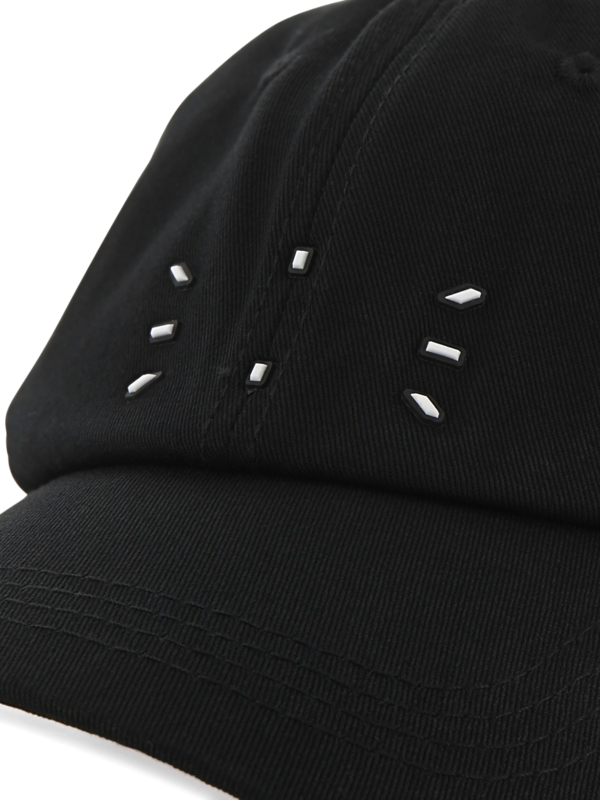 Cotton Baseball Cap with Signature Print