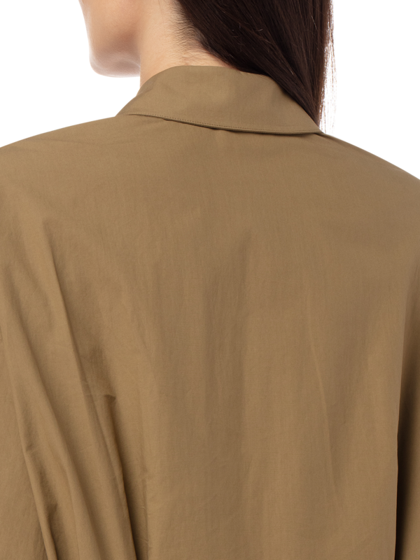 فستان قصير ويني باهت من البوبلين