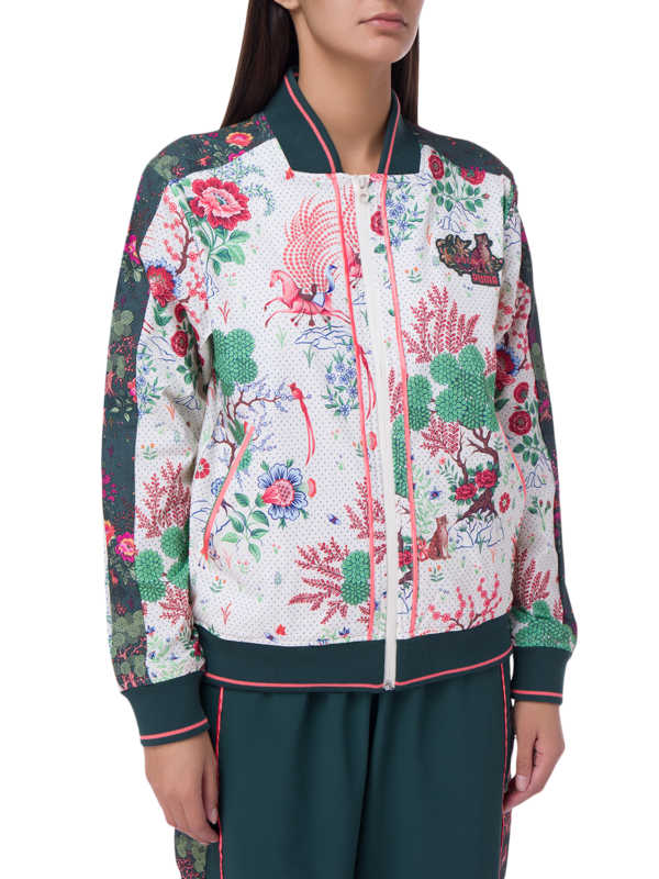 Graphic-Print Track Jacket