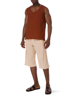 قميص كييبوك من القطن بدون أكمام