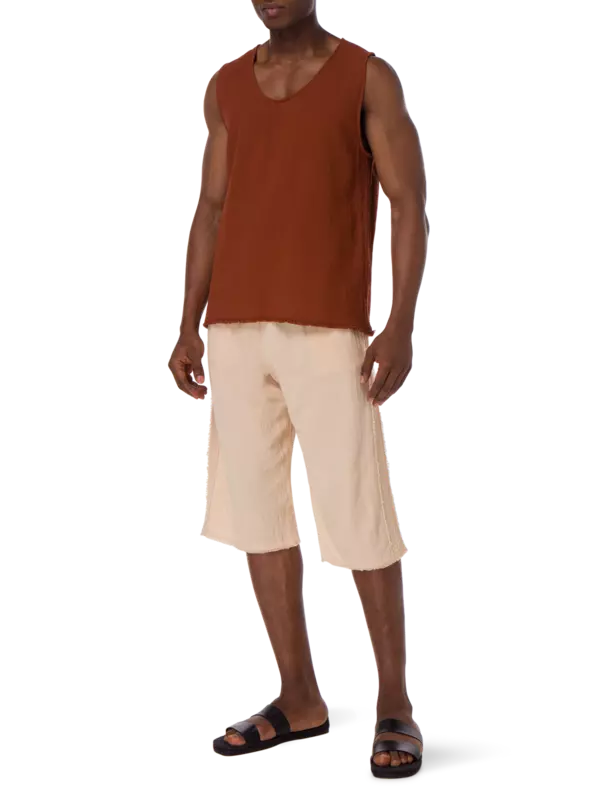 قميص كييبوك من القطن بدون أكمام