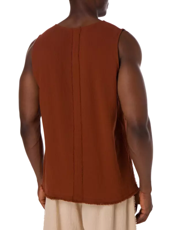 قميص كييبوك من القطن بدون أكمام