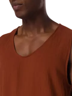 قميص كييبوك من القطن بدون أكمام