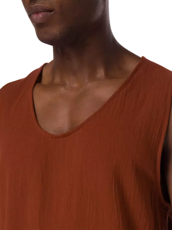 قميص كييبوك من القطن بدون أكمام