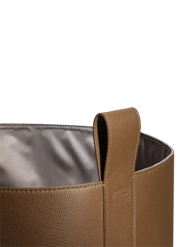 Leather Basket By Simona Cremascoli