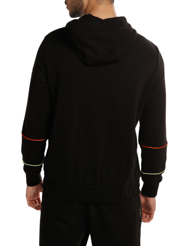 Full-Zip Hoodie with Techno-fabric Pockets