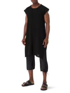 بلوزة ألومال طويلة بتصميم دائري