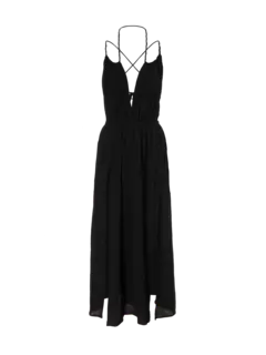 فستان توباك طويل بظهر مكشوف