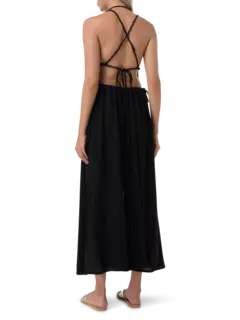 فستان توباك طويل بظهر مكشوف