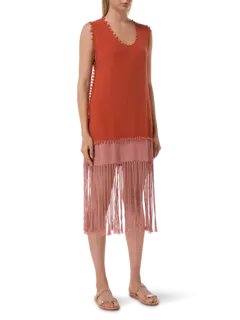 فستان واري من القطن