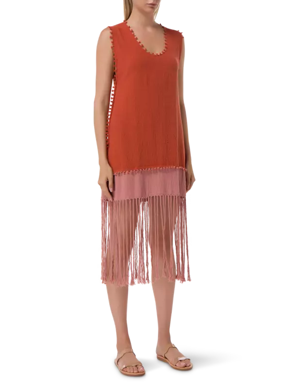 فستان واري من القطن