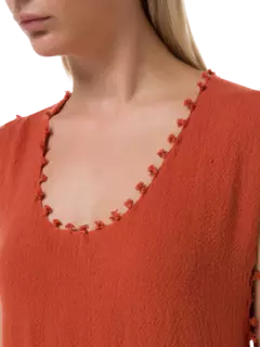 فستان واري من القطن