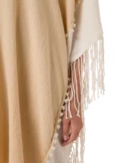 فستان ويسا من الخيش والقطن بتصميم غير متماثل