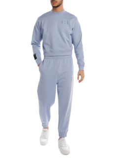 Cotton Sweatpants with Leg Print
