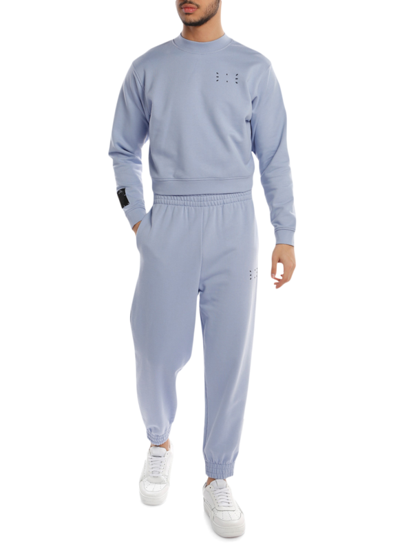 Cotton Sweatpants with Leg Print