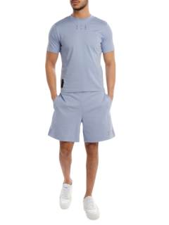 Cotton Shorts with Side Print