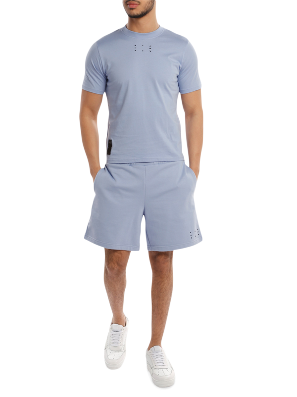 Cotton Shorts with Side Print