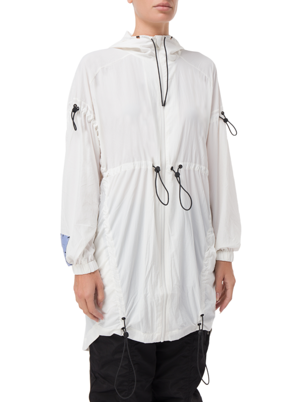 Drawstring-Detailed Parka Coat