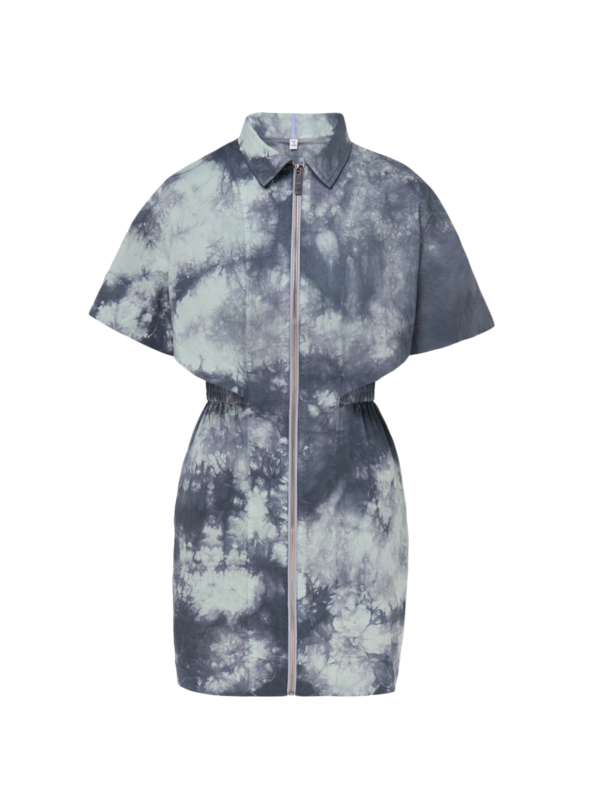 Tie-Dye Mini Shirt Dress