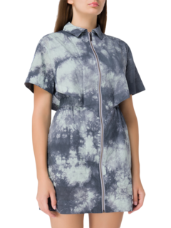 Tie-Dye Mini Shirt Dress