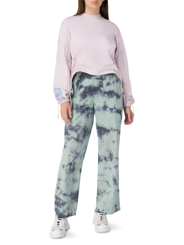 Tie-Dye Wide-Leg Pants