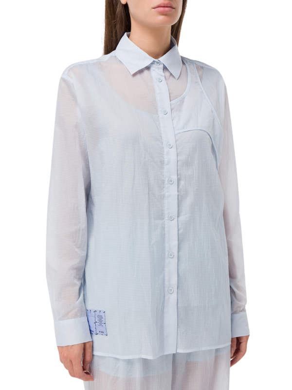Sheer Long-Sleeve Shirt