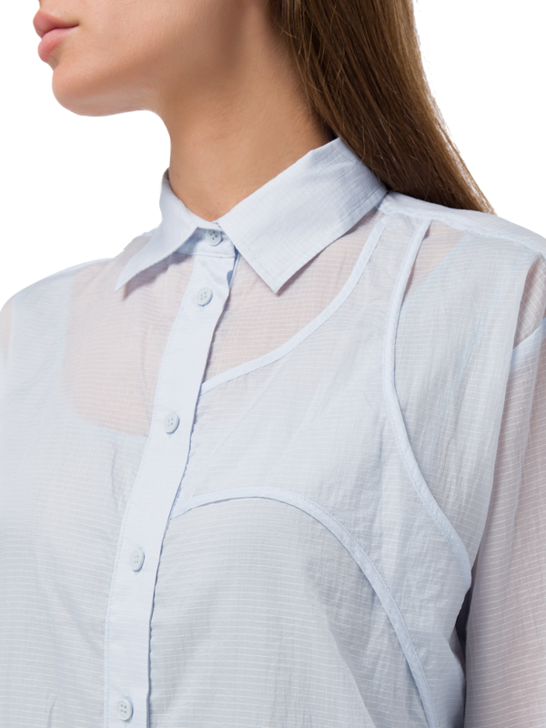 Sheer Long-Sleeve Shirt
