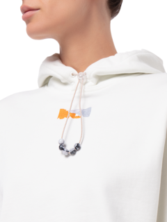 Cropped Graphic Print Hoodie