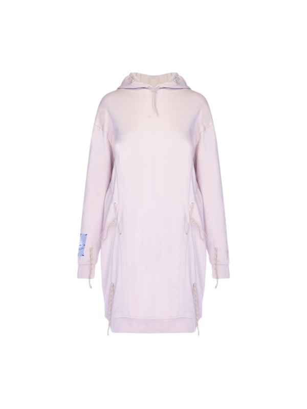 Drawcord Hooded Dress