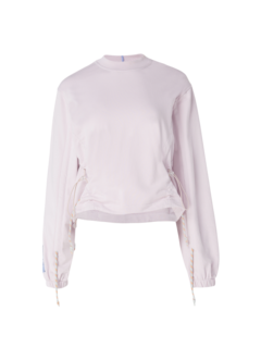 Drawcord Crop Sweatshirt