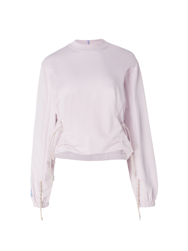 Drawcord Crop Sweatshirt