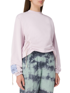 Drawcord Crop Sweatshirt