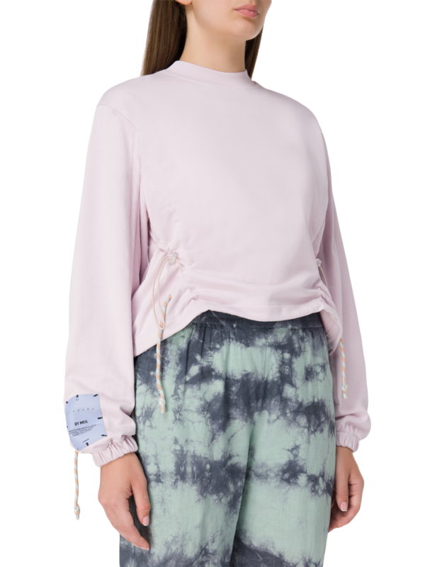Drawcord Crop Sweatshirt