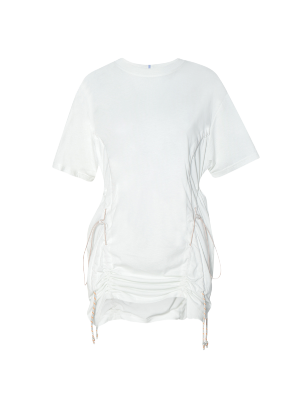 Drawcord T-shirt Dress