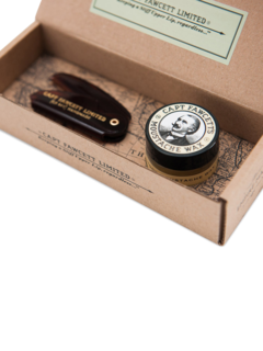 Moustache Wax & Comb Gift Set Sandalwood