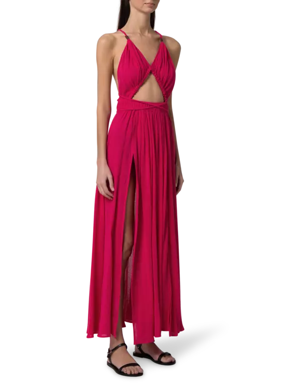 فستان كيمي طويل من القطن